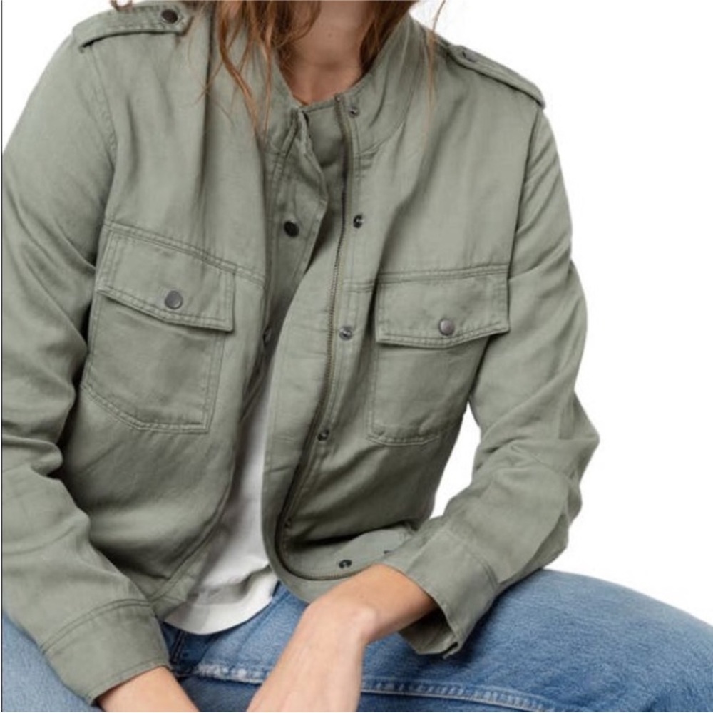 Rails Collins Military Utility Jacket Sage Green Small - Picture 3 of 16